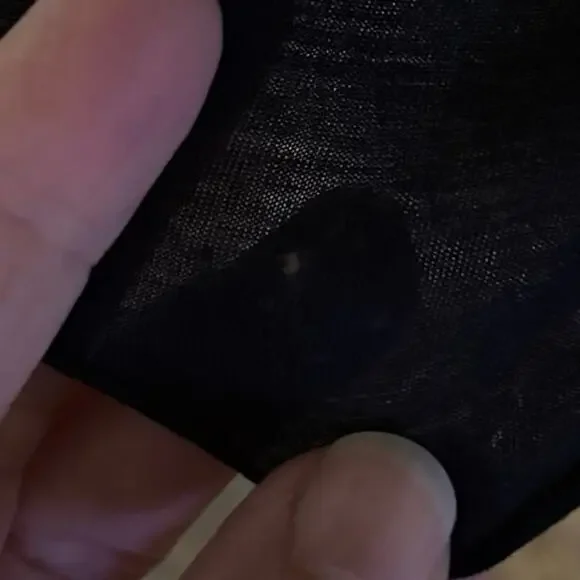 Johnny Was 4 Love And Liberty Size XS Eyelet Lace Top Asymmetrical Hem Black - Picture 6 of 6